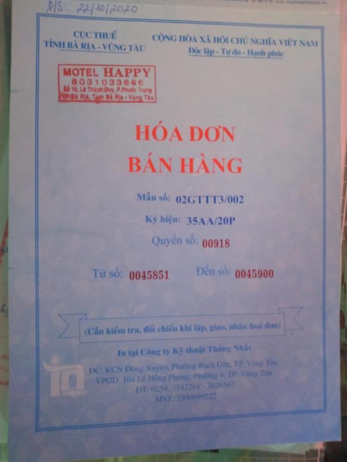Motel Happy Ba Ria Exterior foto